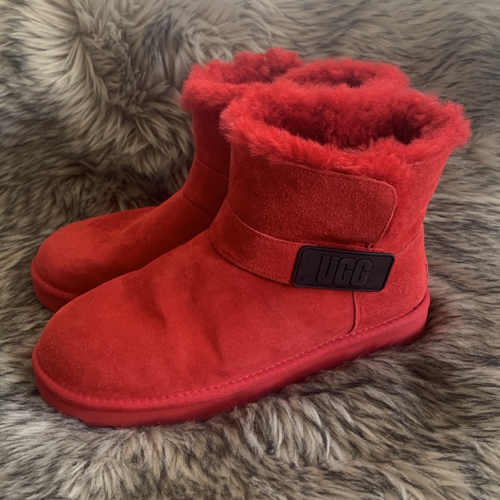 Red And Black Short Ugg Boots